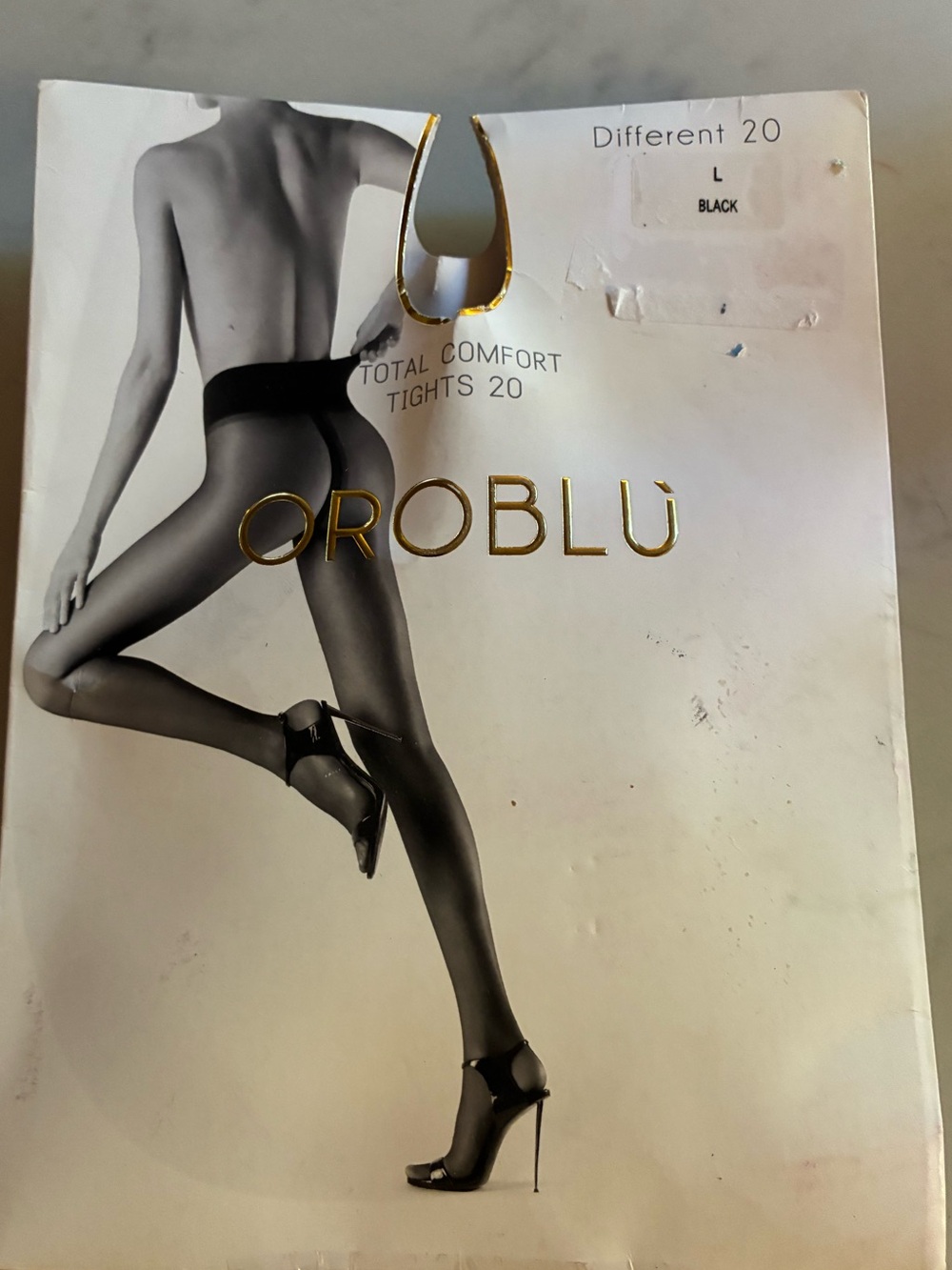 NWT OROBLU Different Total Comfort Tights in Black
Size Large